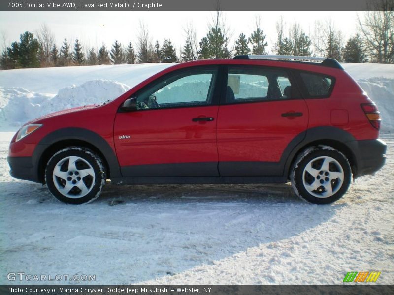 Lava Red Metallic / Graphite 2005 Pontiac Vibe AWD