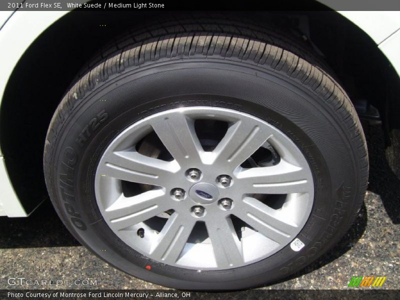 White Suede / Medium Light Stone 2011 Ford Flex SE