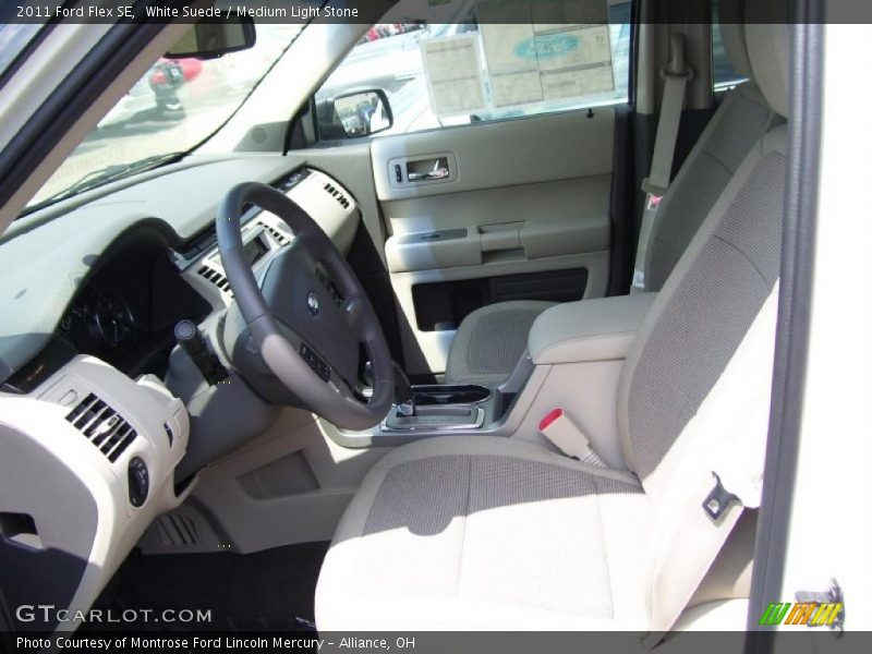White Suede / Medium Light Stone 2011 Ford Flex SE