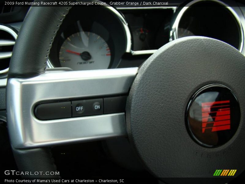 Grabber Orange / Dark Charcoal 2009 Ford Mustang Racecraft 420S Supercharged Coupe