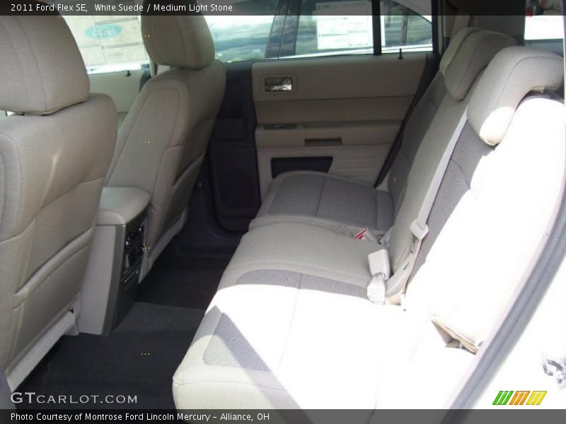 White Suede / Medium Light Stone 2011 Ford Flex SE