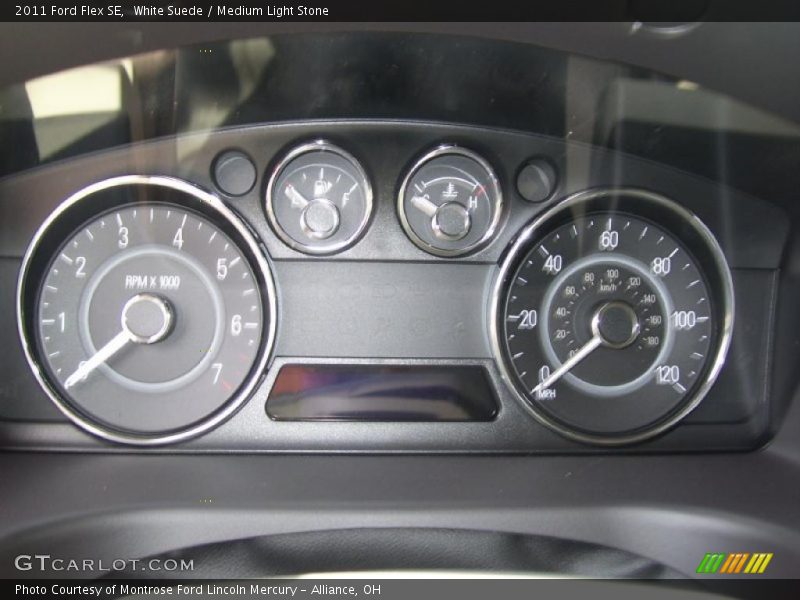 White Suede / Medium Light Stone 2011 Ford Flex SE