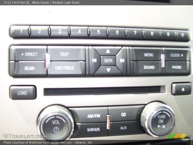 White Suede / Medium Light Stone 2011 Ford Flex SE
