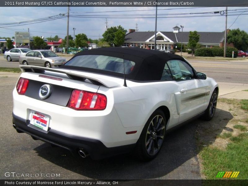 Performance White / CS Charcoal Black/Carbon 2011 Ford Mustang GT/CS California Special Convertible