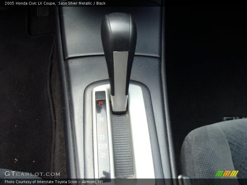 Satin Silver Metallic / Black 2005 Honda Civic LX Coupe