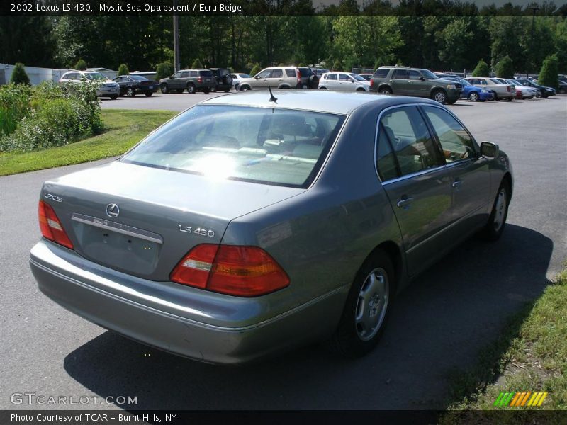 Mystic Sea Opalescent / Ecru Beige 2002 Lexus LS 430