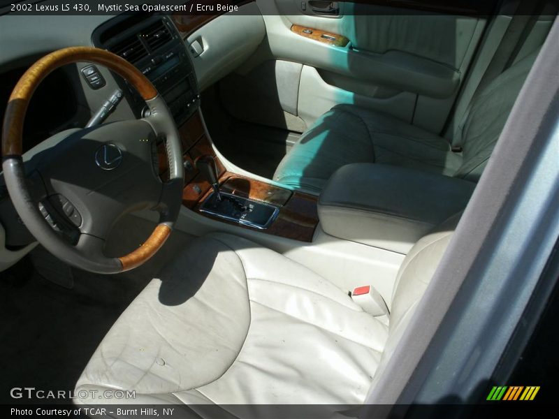 Mystic Sea Opalescent / Ecru Beige 2002 Lexus LS 430