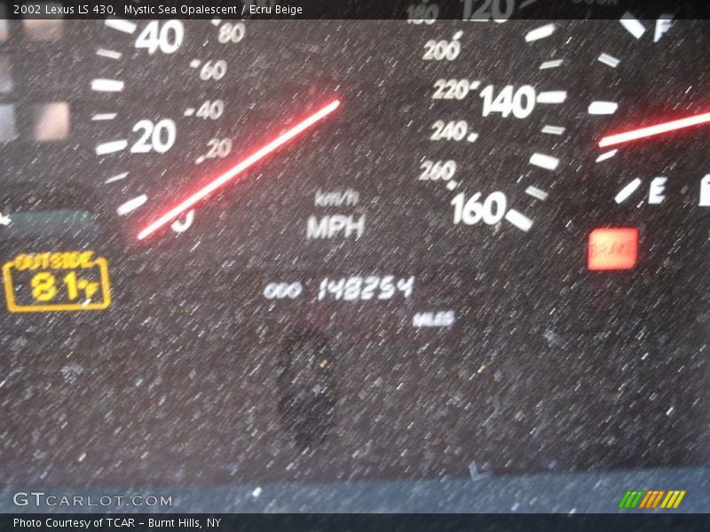 Mystic Sea Opalescent / Ecru Beige 2002 Lexus LS 430