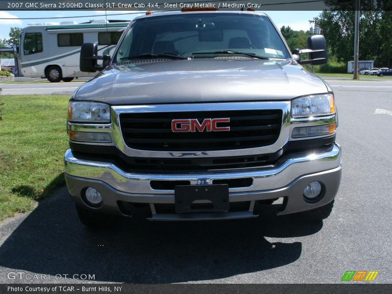 Steel Gray Metallic / Medium Gray 2007 GMC Sierra 2500HD Classic SLT Crew Cab 4x4