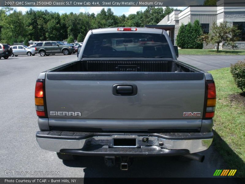 Steel Gray Metallic / Medium Gray 2007 GMC Sierra 2500HD Classic SLT Crew Cab 4x4