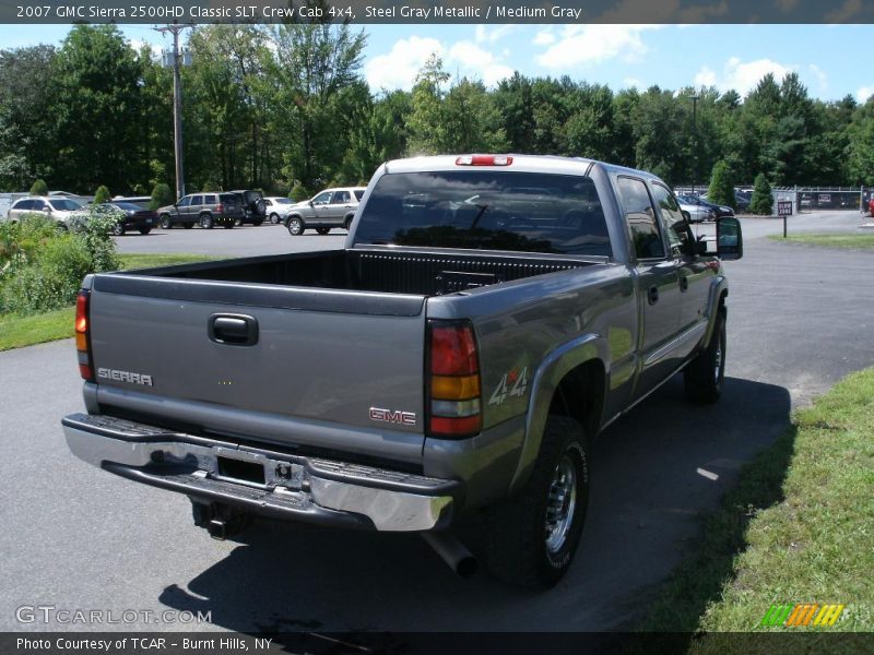 Steel Gray Metallic / Medium Gray 2007 GMC Sierra 2500HD Classic SLT Crew Cab 4x4