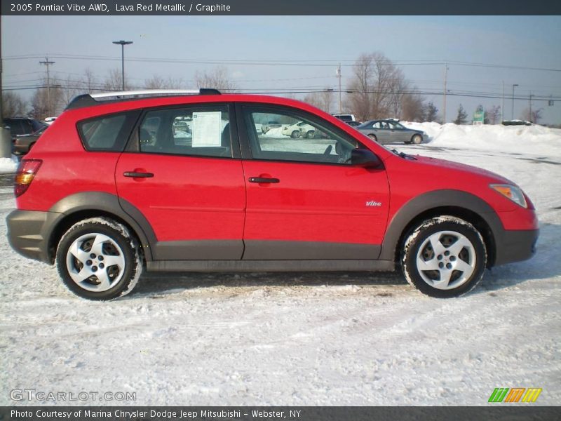 Lava Red Metallic / Graphite 2005 Pontiac Vibe AWD