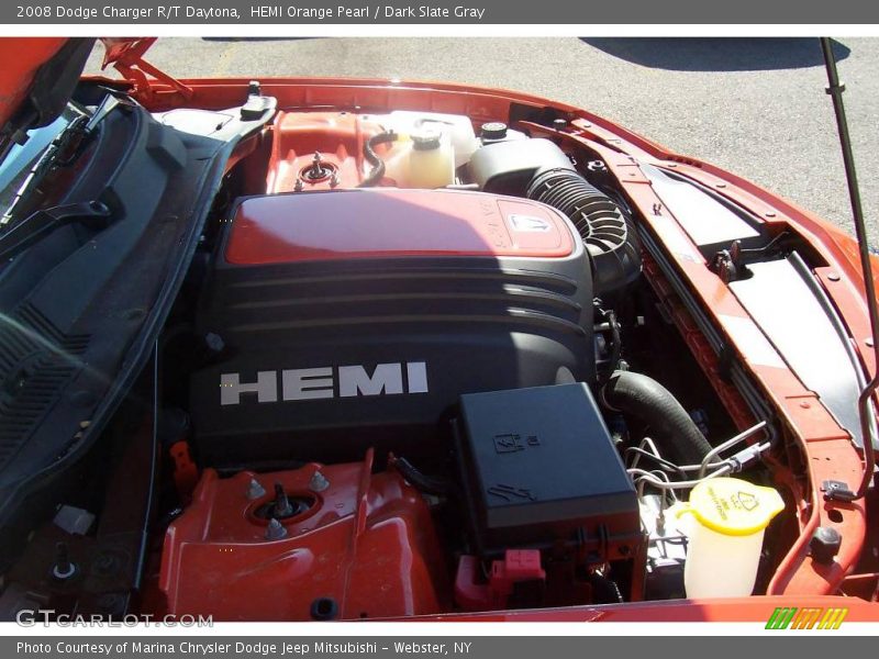 HEMI Orange Pearl / Dark Slate Gray 2008 Dodge Charger R/T Daytona