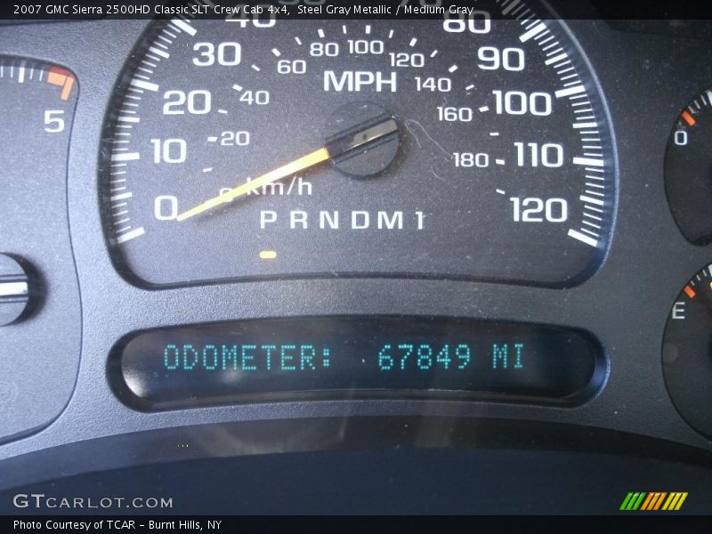 Steel Gray Metallic / Medium Gray 2007 GMC Sierra 2500HD Classic SLT Crew Cab 4x4