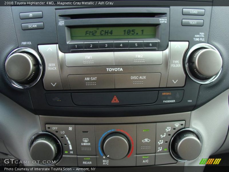 Magnetic Gray Metallic / Ash Gray 2008 Toyota Highlander 4WD