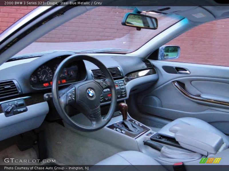 Steel Blue Metallic / Grey 2000 BMW 3 Series 323i Coupe