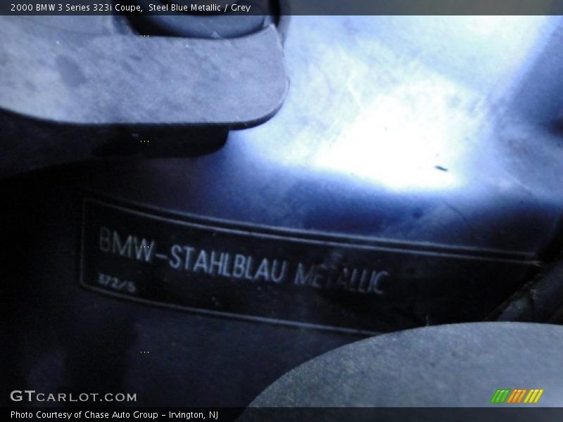 Steel Blue Metallic / Grey 2000 BMW 3 Series 323i Coupe