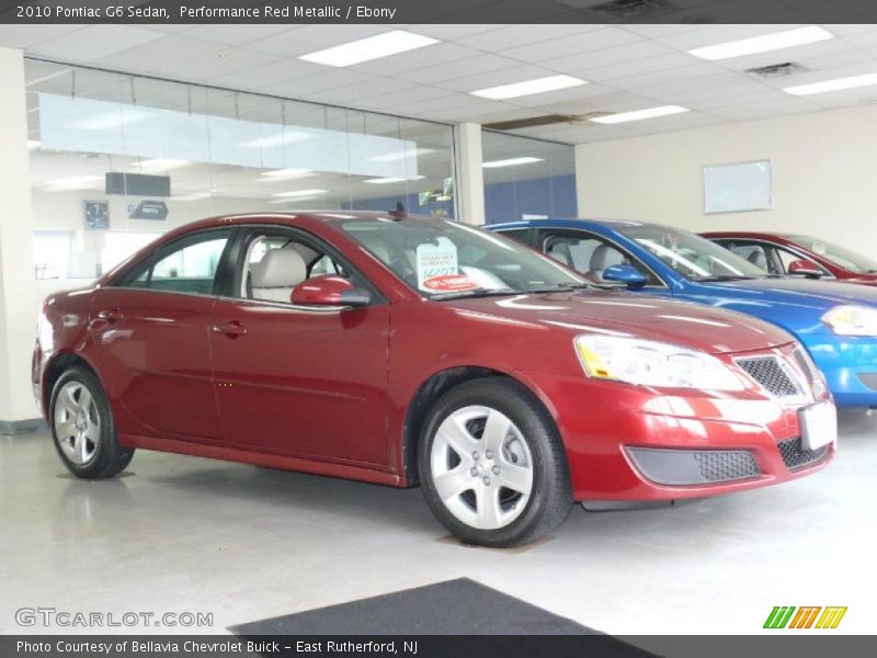 Performance Red Metallic / Ebony 2010 Pontiac G6 Sedan