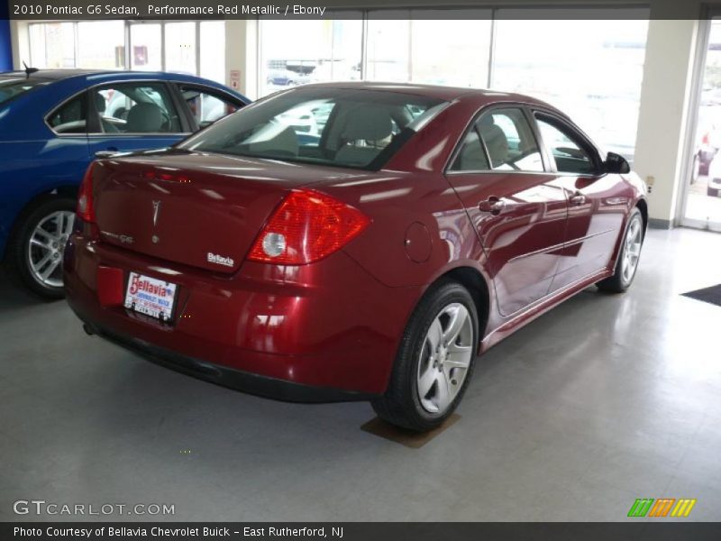 Performance Red Metallic / Ebony 2010 Pontiac G6 Sedan