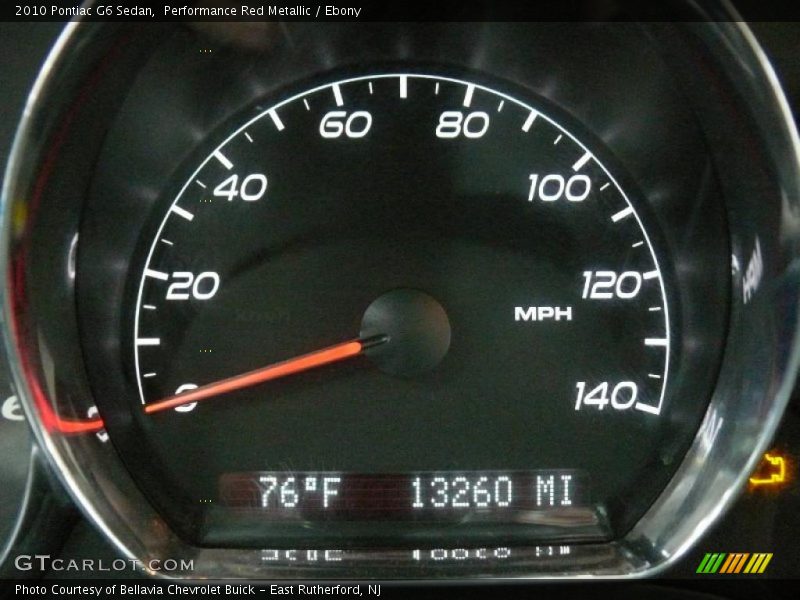 Performance Red Metallic / Ebony 2010 Pontiac G6 Sedan