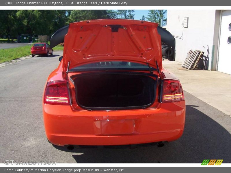 HEMI Orange Pearl / Dark Slate Gray 2008 Dodge Charger R/T Daytona