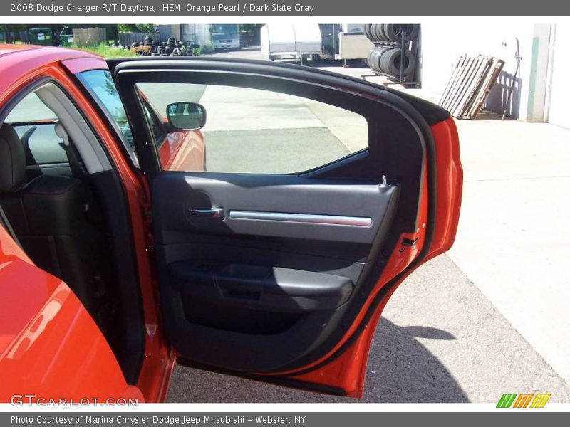 HEMI Orange Pearl / Dark Slate Gray 2008 Dodge Charger R/T Daytona