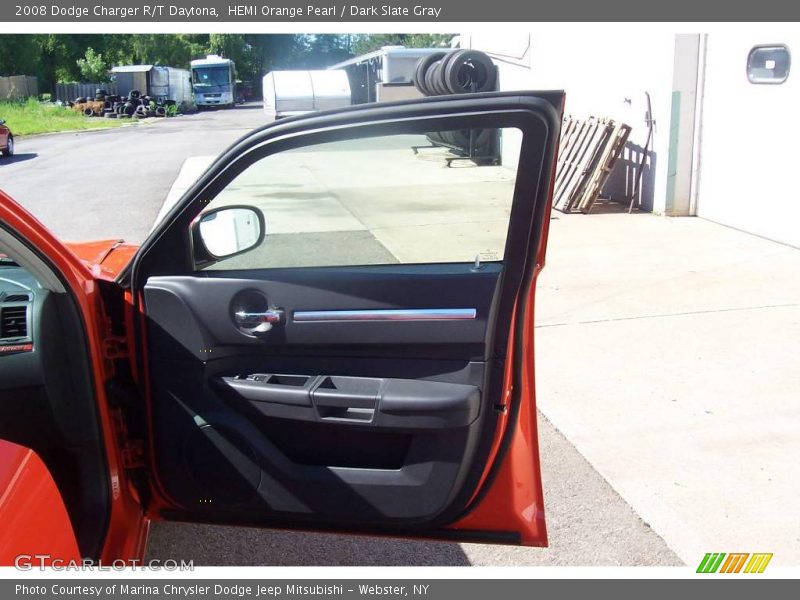 HEMI Orange Pearl / Dark Slate Gray 2008 Dodge Charger R/T Daytona