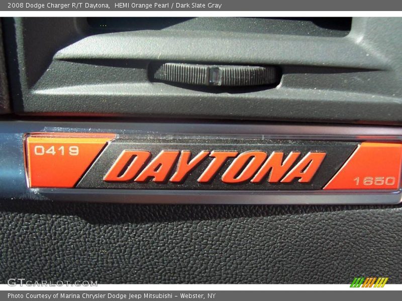 HEMI Orange Pearl / Dark Slate Gray 2008 Dodge Charger R/T Daytona
