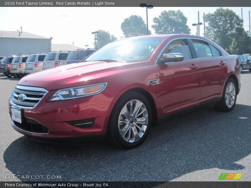 Red Candy Metallic / Light Stone 2010 Ford Taurus Limited