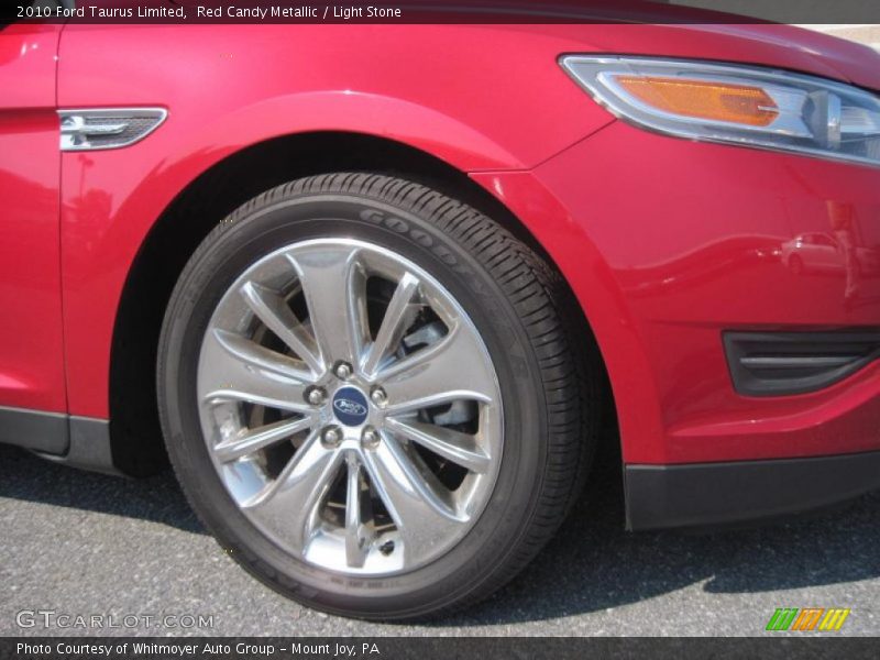 Red Candy Metallic / Light Stone 2010 Ford Taurus Limited