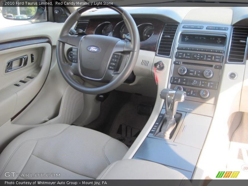 Red Candy Metallic / Light Stone 2010 Ford Taurus Limited