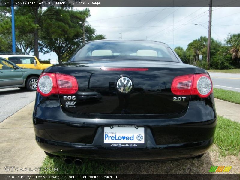 Black Uni / Cornsilk Beige 2007 Volkswagen Eos 2.0T