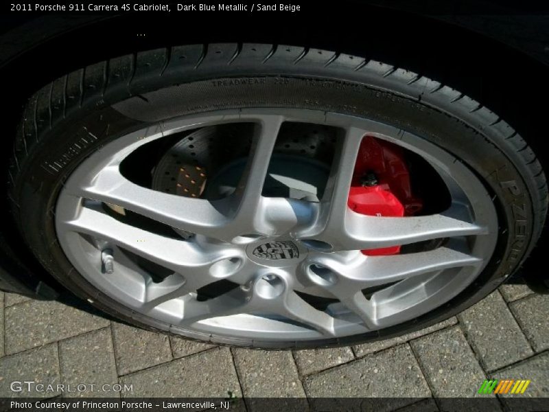 Dark Blue Metallic / Sand Beige 2011 Porsche 911 Carrera 4S Cabriolet