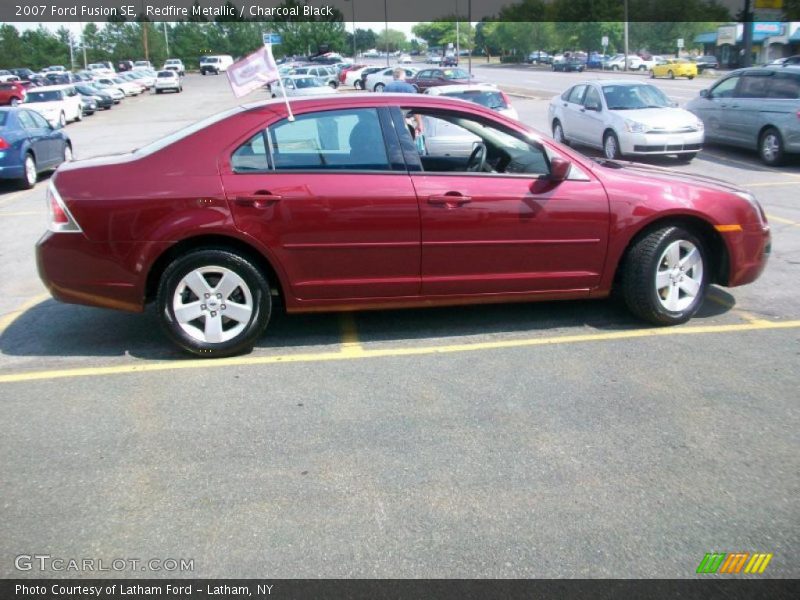 Redfire Metallic / Charcoal Black 2007 Ford Fusion SE