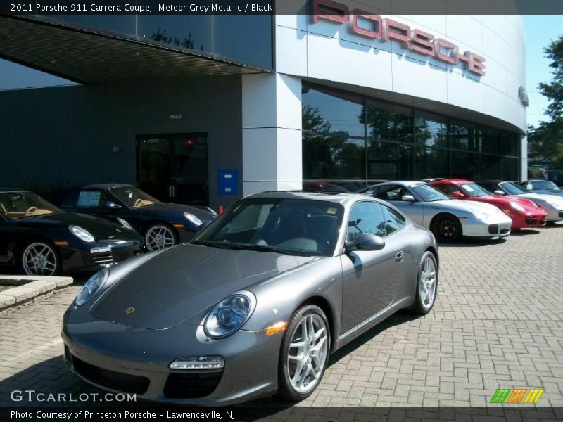 Meteor Grey Metallic / Black 2011 Porsche 911 Carrera Coupe