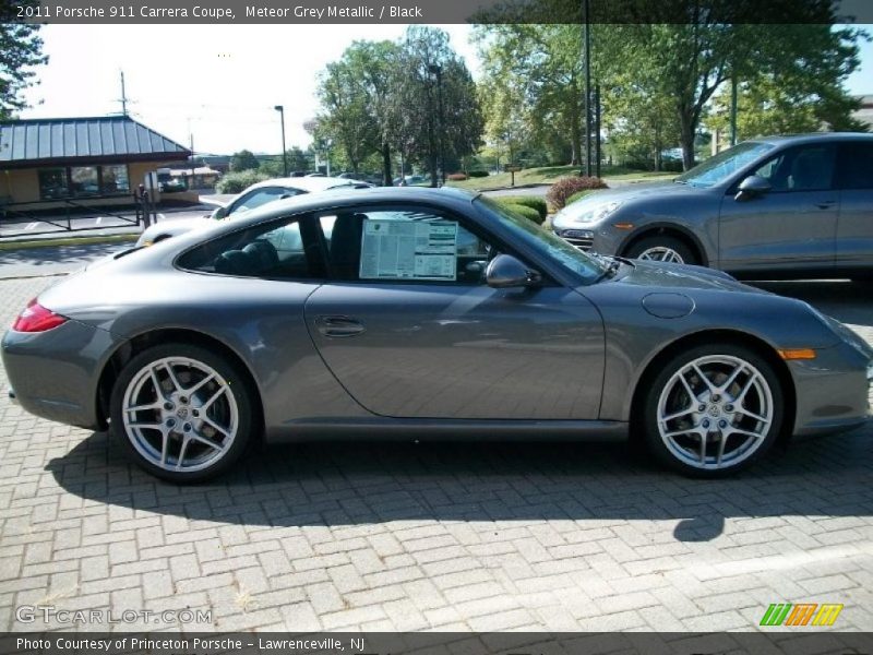 Meteor Grey Metallic / Black 2011 Porsche 911 Carrera Coupe