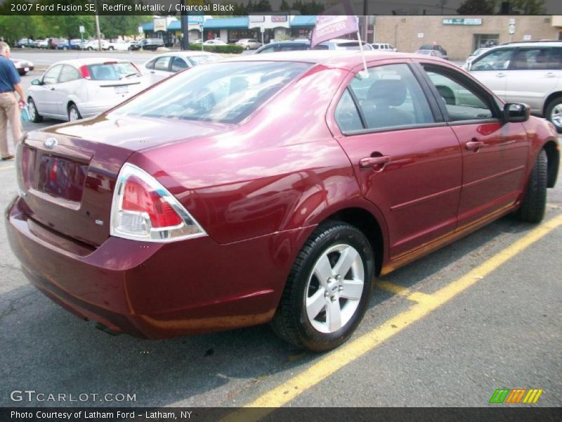 Redfire Metallic / Charcoal Black 2007 Ford Fusion SE