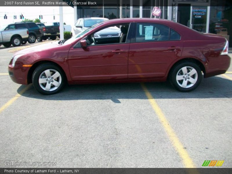 Redfire Metallic / Charcoal Black 2007 Ford Fusion SE