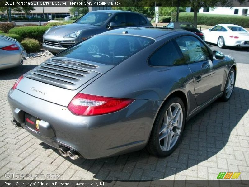 Meteor Grey Metallic / Black 2011 Porsche 911 Carrera Coupe