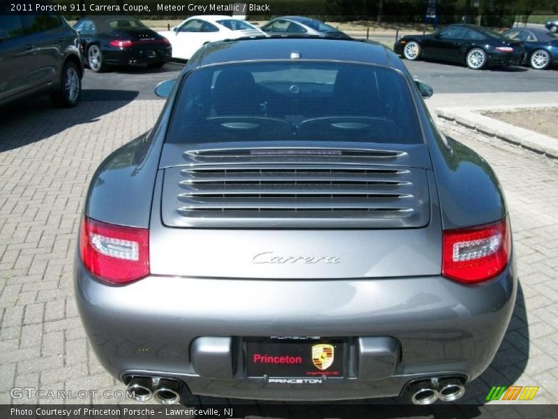 Meteor Grey Metallic / Black 2011 Porsche 911 Carrera Coupe