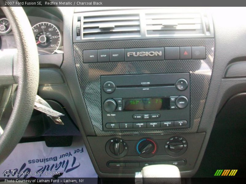 Redfire Metallic / Charcoal Black 2007 Ford Fusion SE