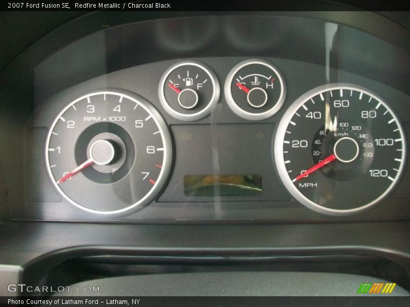 Redfire Metallic / Charcoal Black 2007 Ford Fusion SE