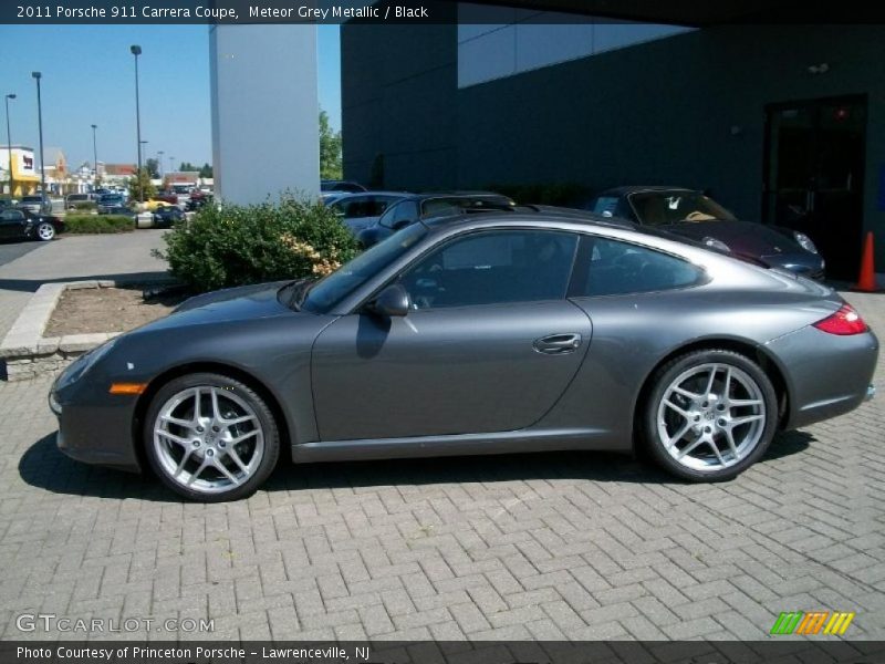 Meteor Grey Metallic / Black 2011 Porsche 911 Carrera Coupe