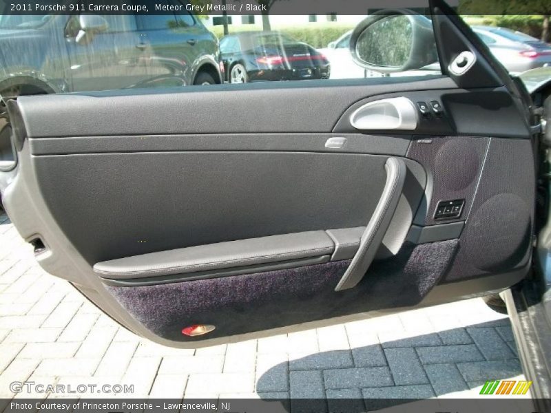 Meteor Grey Metallic / Black 2011 Porsche 911 Carrera Coupe