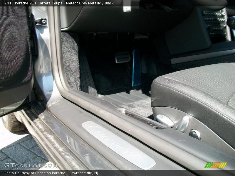 Meteor Grey Metallic / Black 2011 Porsche 911 Carrera Coupe