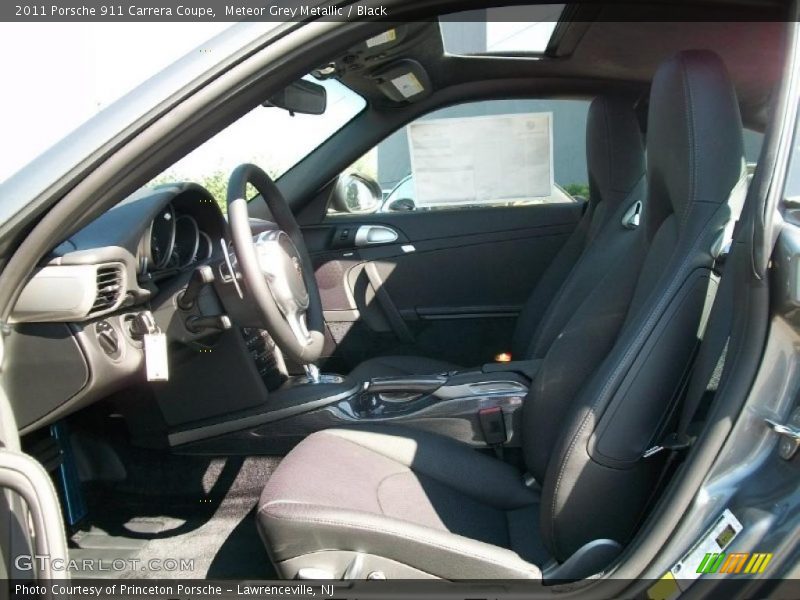 Meteor Grey Metallic / Black 2011 Porsche 911 Carrera Coupe