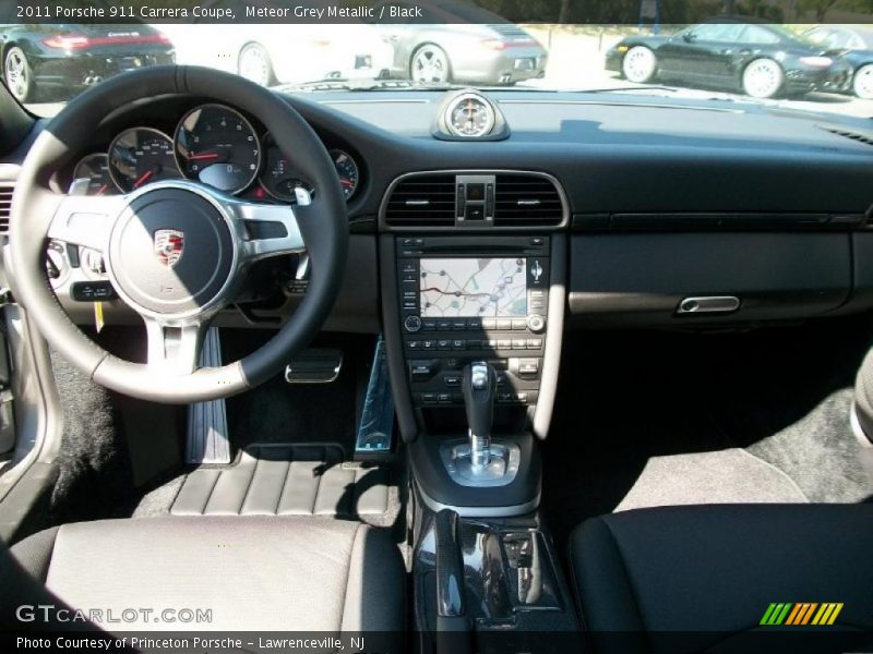 Meteor Grey Metallic / Black 2011 Porsche 911 Carrera Coupe