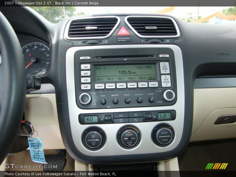 Black Uni / Cornsilk Beige 2007 Volkswagen Eos 2.0T