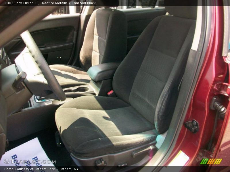 Redfire Metallic / Charcoal Black 2007 Ford Fusion SE