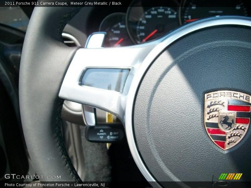 Meteor Grey Metallic / Black 2011 Porsche 911 Carrera Coupe